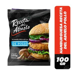 HAMBURGUESA 100 GRS RECETA DEL ABUELO POLLO
