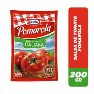 SALSA DE TOMATE 200 GRS POMAROLA